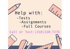 Hire an expert to help you with online courses and tests!